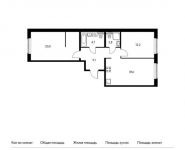 2-комнатная квартира площадью 67 кв.м, | цена 9 185 700 руб. | www.metrprice.ru