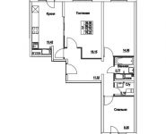 3-комнатная квартира площадью 72.73 кв.м, 2-я Муравская | цена 9 530 539 руб. | www.metrprice.ru