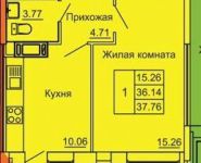 1-комнатная квартира площадью 38 кв.м, Серпуховская ул., 5 | цена 1 890 000 руб. | www.metrprice.ru