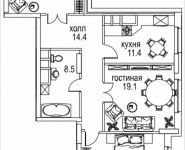 2-комнатная квартира площадью 84 кв.м, Авиационная, 77к2, корп.2 | цена 31 076 195 руб. | www.metrprice.ru