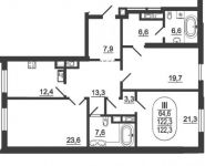 3-комнатная квартира площадью 122 кв.м, Серпуховский Вал ул. | цена 26 673 385 руб. | www.metrprice.ru