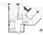 4-комнатная квартира площадью 139.4 кв.м, 2-й Щемиловский переулок, 5А | цена 56 500 000 руб. | www.metrprice.ru