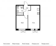 1-комнатная квартира площадью 35.9 кв.м,  | цена 4 308 000 руб. | www.metrprice.ru