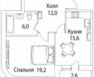 1-комнатная квартира площадью 54 кв.м, Золоторожский Вал, 11, стр. 9, корп.7 | цена 11 228 160 руб. | www.metrprice.ru