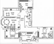 4-комнатная квартира площадью 144 кв.м, Авиационная, 77к2, корп.2 | цена 38 572 740 руб. | www.metrprice.ru