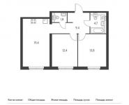 2-комнатная квартира площадью 62.5 кв.м, Академика Павлова ул, 28 | цена 16 581 250 руб. | www.metrprice.ru