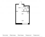1-комнатная квартира площадью 27.91 кв.м, Цимлянская ул, 3 | цена 4 024 622 руб. | www.metrprice.ru