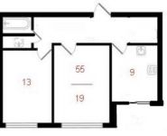 2-комнатная квартира площадью 55 кв.м, Ирины Левченко ул., 1 | цена 12 300 000 руб. | www.metrprice.ru
