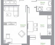 1-комнатная квартира площадью 35.58 кв.м, Володарское шоссе, 28 | цена 2 780 968 руб. | www.metrprice.ru