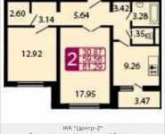 2-комнатная квартира площадью 61.3 кв.м, ул. Струве, 7, корп.К304 | цена 4 291 000 руб. | www.metrprice.ru