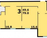3-комнатная квартира площадью 79 кв.м, Госпитальный Вал ул., 5К18 | цена 16 950 000 руб. | www.metrprice.ru