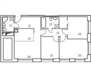 4-комнатная квартира площадью 77.6 кв.м, 1-й Грайвороновский проезд, 1с1 | цена 9 661 200 руб. | www.metrprice.ru