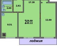 2-комнатная квартира площадью 45 кв.м, Вокзальный пер., 9 | цена 9 300 000 руб. | www.metrprice.ru