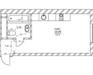 1-комнатная квартира площадью 43.89 кв.м, Лобненская ул, 13Б | цена 7 979 202 руб. | www.metrprice.ru