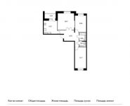 3-комнатная квартира площадью 78.3 кв.м, | цена 7 728 210 руб. | www.metrprice.ru