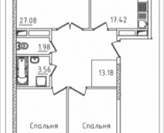 3-комнатная квартира площадью 97.09 кв.м, Михайлова, 31, корп.31 | цена 12 131 250 руб. | www.metrprice.ru