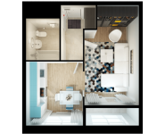 1-комнатная квартира площадью 33.3 кв.м,  | цена 4 475 520 руб. | www.metrprice.ru