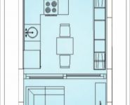 1-комнатная квартира площадью 26.4 кв.м, Ярославское ш., 111 | цена 2 305 500 руб. | www.metrprice.ru