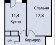 1-комнатная квартира площадью 41 кв.м, Акуловская, 2Д | цена 3 218 500 руб. | www.metrprice.ru