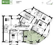 2-комнатная квартира площадью 42.6 кв.м, Римский проезд, д.5стр1 | цена 4 377 150 руб. | www.metrprice.ru