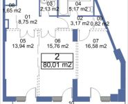 2-комнатная квартира площадью 80.01 кв.м, Кудрявцева, IV | цена 9 058 432 руб. | www.metrprice.ru