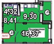 3-комнатная квартира площадью 73.5 кв.м, Просторная ул, 7к2 | цена 15 412 950 руб. | www.metrprice.ru