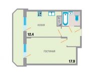 1-комнатная квартира площадью 42.3 кв.м, Северная ул., 10 | цена 2 876 400 руб. | www.metrprice.ru