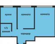 2-комнатная квартира площадью 38 кв.м, Байкальская ул., 15 | цена 6 500 000 руб. | www.metrprice.ru