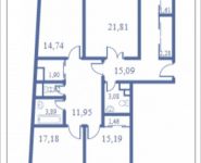 4-комнатная квартира площадью 144.1 кв.м, Кудрявцева, 14 | цена 14 914 350 руб. | www.metrprice.ru