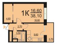 1-комнатная квартира площадью 38 кв.м, Внутренний пр., 8С2 | цена 7 676 007 руб. | www.metrprice.ru