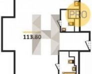 3-комнатная квартира площадью 113.8 кв.м, Гродненская ул., 5АС1 | цена 18 481 120 руб. | www.metrprice.ru
