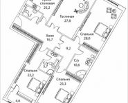 4-комнатная квартира площадью 181 кв.м, Погодинская улица, 2/3 стр 1,2,3,4, корп.1 | цена 123 418 100 руб. | www.metrprice.ru