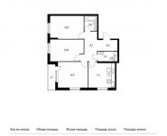 3-комнатная квартира площадью 75.9 кв.м,  | цена 10 140 240 руб. | www.metrprice.ru