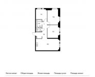 3-комнатная квартира площадью 82.4 кв.м, | цена 15 293 440 руб. | www.metrprice.ru