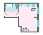 1-комнатная квартира площадью 32.6 кв.м, Пограничная ул. | цена 3 131 520 руб. | www.metrprice.ru