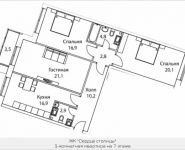 3-комнатная квартира площадью 98 кв.м, Шелепихинская набережная, влд 34, корп.3 | цена 29 106 000 руб. | www.metrprice.ru
