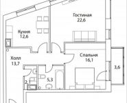 2-комнатная квартира площадью 75 кв.м, Шелепихинская набережная, влд 34, корп.4 | цена 22 341 510 руб. | www.metrprice.ru