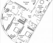 4-комнатная квартира площадью 189 кв.м, Погодинская улица, 2/3 стр 1,2,3,4, корп.1 | цена 125 572 200 руб. | www.metrprice.ru