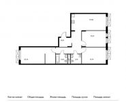 3-комнатная квартира площадью 88.83 кв.м, | цена 8 883 000 руб. | www.metrprice.ru