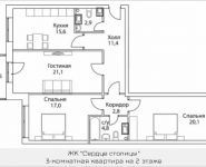 3-комнатная квартира площадью 98 кв.м, Шелепихинская набережная, влд 34, корп.4 | цена 24 201 270 руб. | www.metrprice.ru