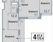 4-комнатная квартира площадью 120.4 кв.м, Саморы Машела, 5 | цена 15 676 080 руб. | www.metrprice.ru