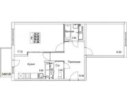 2-комнатная квартира площадью 59.92 кв.м, 2-я Муравская | цена 7 217 723 руб. | www.metrprice.ru