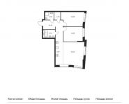 3-комнатная квартира площадью 90.53 кв.м в ЖК "Green park", Сельскохозяйственная ул, 35к6 | цена 15 960 439 руб. | www.metrprice.ru