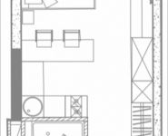 1-комнатная квартира площадью 26.7 кв.м, 1-я улица Леонова, 1 | цена 4 247 863 руб. | www.metrprice.ru