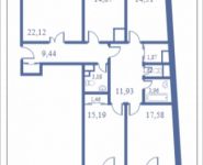 4-комнатная квартира площадью 144.8 кв.м, Кудрявцева, 14 | цена 14 842 000 руб. | www.metrprice.ru