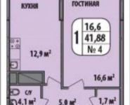1-комнатная квартира площадью 41 кв.м, Чечерский пр., 126 | цена 5 304 800 руб. | www.metrprice.ru