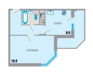 1-комнатная квартира площадью 42.7 кв.м, Северная улица, 10 | цена 2 903 600 руб. | www.metrprice.ru