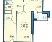 2-комнатная квартира площадью 71 кв.м, Юннатов ул., 1 | цена 19 200 000 руб. | www.metrprice.ru