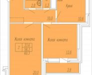 2-комнатная квартира площадью 60.3 кв.м, Институтская 2-я ул., 24А | цена 5 500 000 руб. | www.metrprice.ru