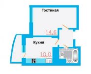 1-комнатная квартира площадью 32.4 кв.м, Рябиновая улица, 10 | цена 2 106 000 руб. | www.metrprice.ru
